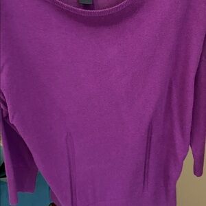 Ann Taylor Rich Purple Knit Top